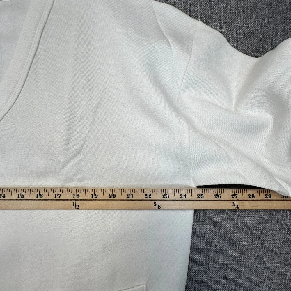Vintage Fern Wagner‎ Golf Cardigan Mens XL White Embroidered Studded Made in USA